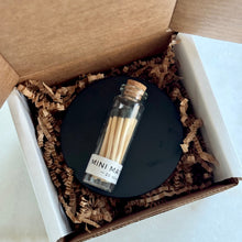Load image into Gallery viewer, 6 oz. candle + mini match sticks gift set